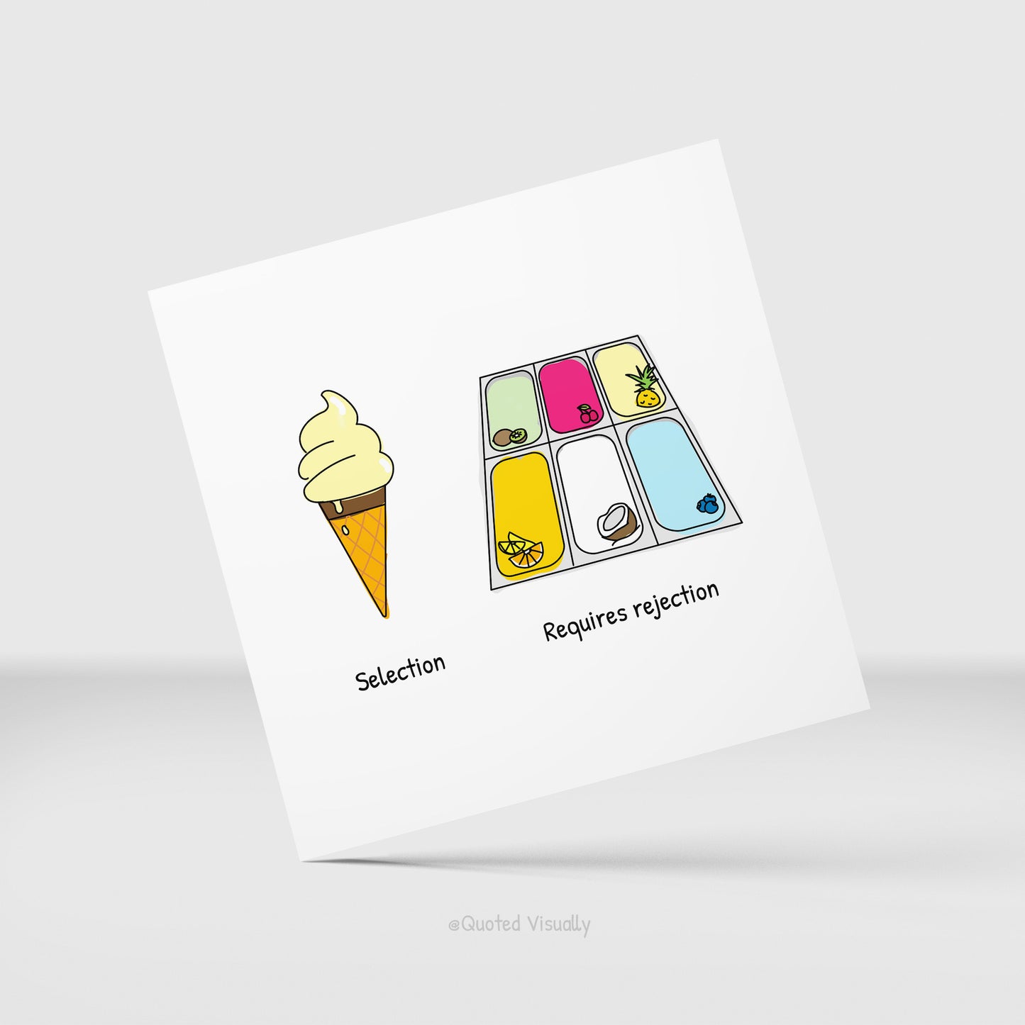 Print - Ice Cream Selection (21 x 21 cm)