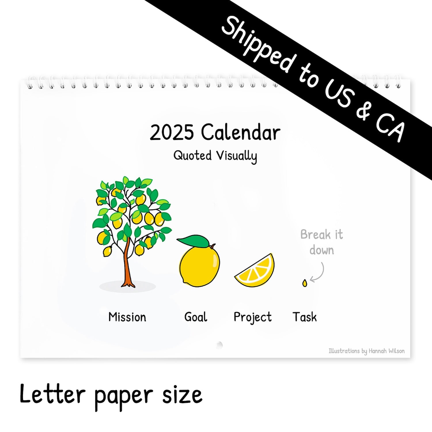 2025 Wall calendars (US & CA only) โ Quoted Visually