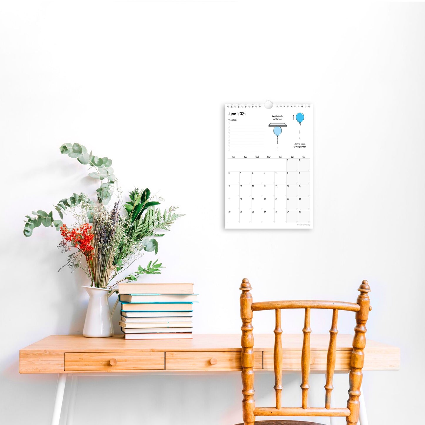 2024 Single Page Wall Calendars