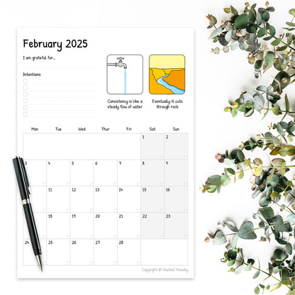 2025 Calendar - Printable A4 PDF Instant Download