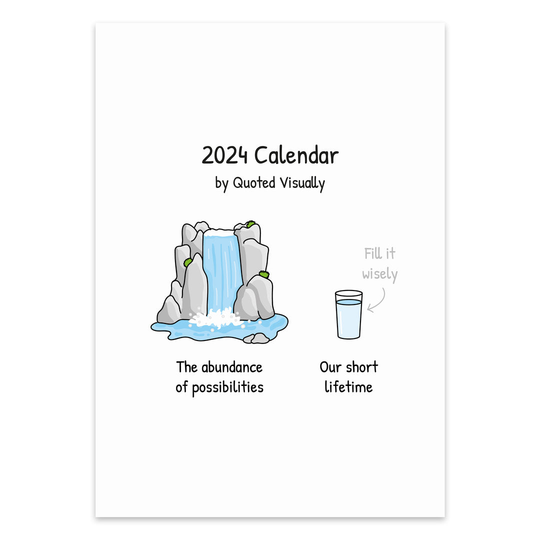 2024 Calendar - Printable A4 PDF Instant Download – Quoted Visually